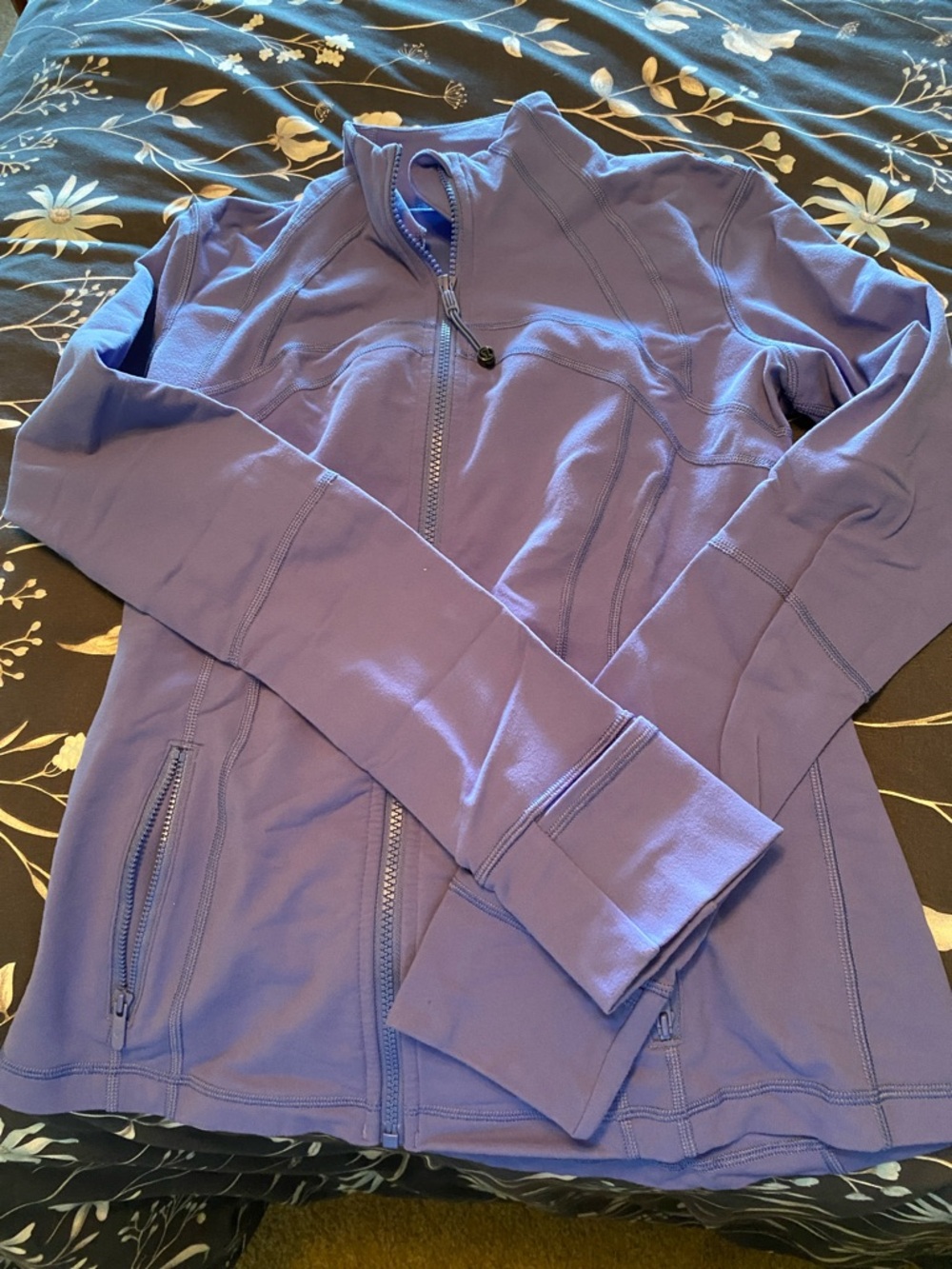 Lu Lu lemon Light Purple Zip-Up Athletic Jacket